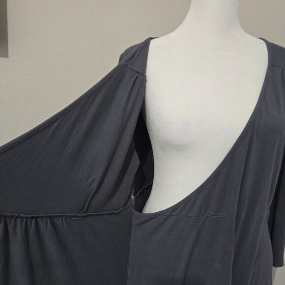 NWT Fresh Produce Midi Wrap Me Up Dress Oyster (med Gray) - Sz XL - Picture 9 of 11